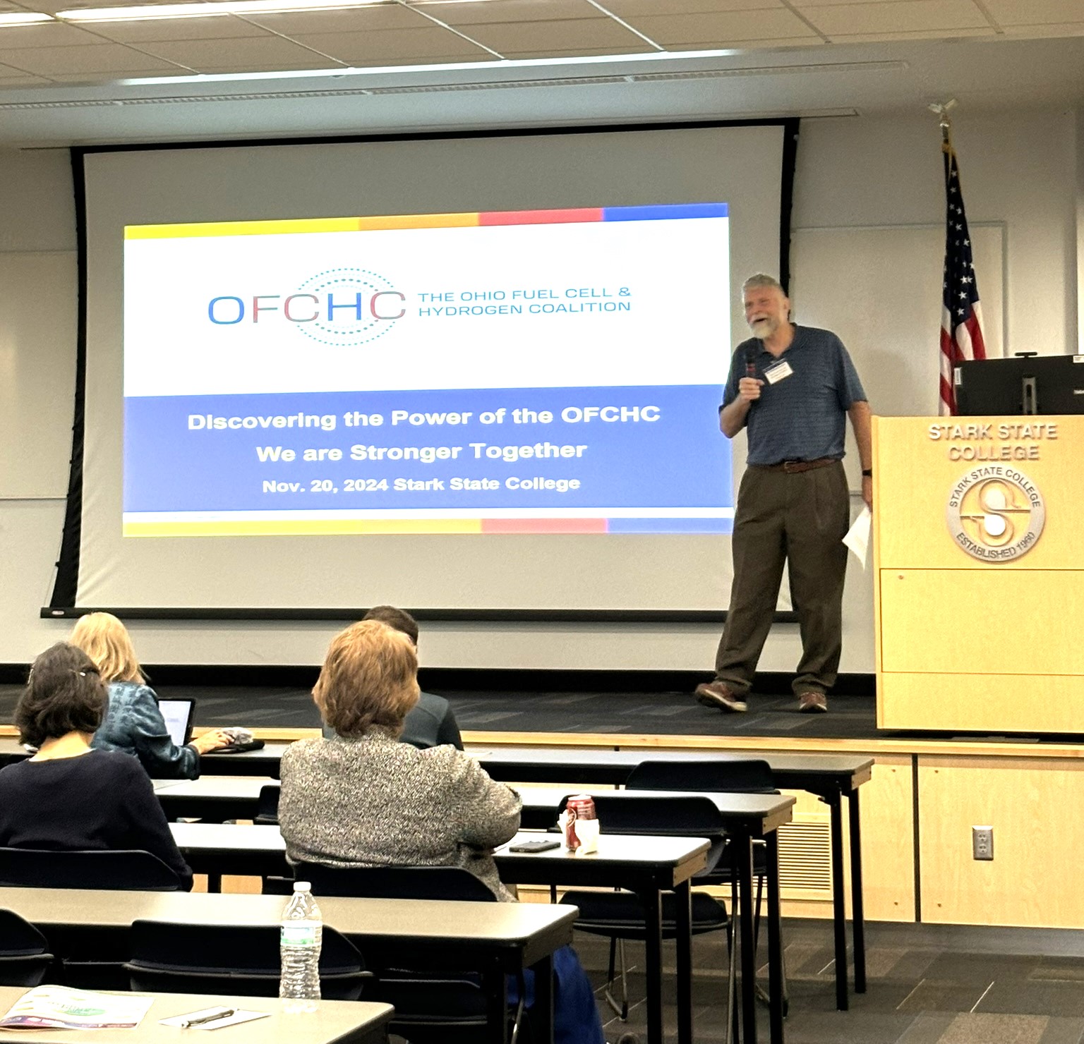 OFCHC Executive Director Bill Whittenberger presenting