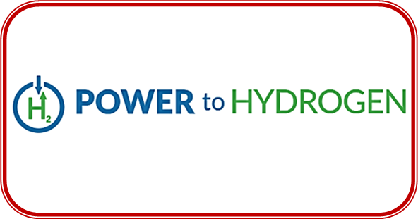 Power to hydrogen logo boxed