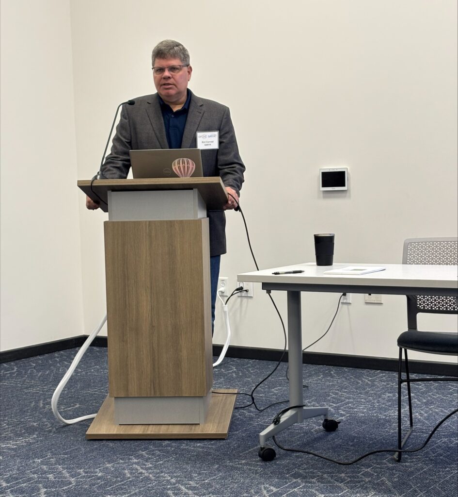 Kirt presenting Kirt Conrad presenting.