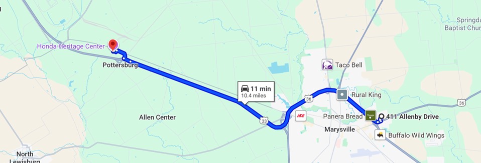 Holiday inn to HHC map.png